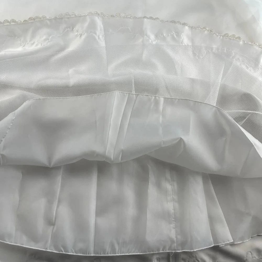 Jellybean Miami Girls New White Lace Communion Flower‎ Girl Dress Plus Size 12.5